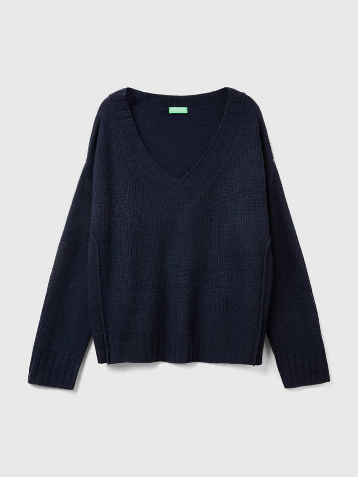 V NECK SWEATER L/S Women image number 5